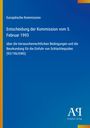 Titel: "Entscheidung der Kommission vom 5. Februar 1993" über Importbedingungen für Schlachtequiden. Logo unten.