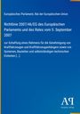 Text: EU-Parlament Richtlinie 2007/46/EG über Genehmigung von Fahrzeugen. Blaues Cover, Logo Antiphon Verlag unten rechts.