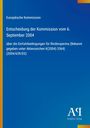 "Entscheidung der Kommission vom 6. September 2004 über Einfuhrbedingungen für Rindersperma." Blau mit Logo.