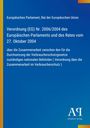 Europäisches Parlament, Verordnung (EG) Nr. 2006/2004. Blauer Hintergrund, gelber Streifen und Verlag-Logo unten.