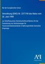 Titel: Verordnung (EWG) Nr. 2377/90. Thema: Tierarzneimittelrückstände. Blaues Cover, Antiphon Verlag-Logo.