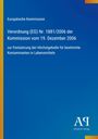 Europäische Kommission, Verordnung (EG) Nr. 1881/2006. Blaues Cover mit gelbem Rand und transparentem Logo.