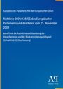 Europäisches Parlament, Richtlinie 2009/138/EG, Antiphon Verlag. Blauer Hintergrund mit gelbem Randstreifen.