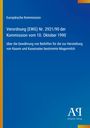 Text: „Europäische Kommission. Verordnung (EWG) Nr. 2921/90... zur Herstellung von Kasein... Magermilch." Blaues Hintergrund, Verlag-Logo.