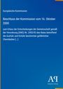 Text: Europäische Kommission, Beschluss der Kommission vom 16. Oktober 2000, Antiphon Verlag. Blauer Hintergrund.