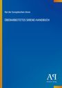 "Rat der Europäischen Union, ÜBERARBEITETES SIRENE-HANDBUCH. Blaues Cover mit gelbem Rand links. Logo unten rechts."