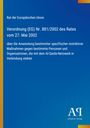 "Verordnung (EG) Nr. 881/2002 des Rates vom 27. Mai 2002. Blau mit gelbem Rand, unten rechts Logo: Antiphon Verlag."