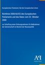 Europäisches Parlament, Wasserpolitik-Richtlinie 2000/60/EG. Blaues Cover, Logo unten rechts.