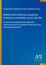 Text oben: "Europäisches Parlament, Rat der Europäischen Union". Unten rechts ist das Logo des Antiphon Verlags. Blauer Hintergrund.