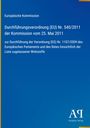 Europäische Kommission, Durchführungsverordnung (EU) Nr. 540/2011, Antiphon Verlag. Blaues Coverdesign.
