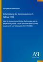 Text: "Europäische Kommission. Entscheidung der Kommission vom 5. Februar 1993 über Bedingungen zur Einfuhr von Equiden." Blauer Hintergrund mit gelbem Rand links.