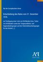 "Rat der Europäischen Union. Entscheidung des Rates vom 21. Dezember 1976 zur Festlegung einer Liste von Drittländern [...]" Auf blauem Hintergrund mit farbigen Streifen und einem Logo unten rechts.