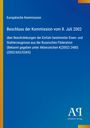 Text: "Europäische Kommission, Beschluss der Kommission vom 8. Juli 2002 über Beschränkungen der Einfuhr...". Blaues Design mit Logo.