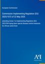 Kommissionsdurchführungsverordnung 2025/1072; Änderung zu afrikanischer Schweinepest; blaues Cover, schlichtes Design.