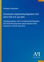 Text: „European Commission, Commission Implementing Regulation (EU) 2025/1356 of 8 July 2025“. Blaues Cover mit Logo.