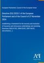 Directive (EU) 2025/1 von EU-Kommission etabliert Rahmen für Versicherungslösungen. Blaues Layout mit Logo unten.