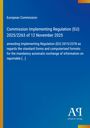 Commission Implementing Regulation (EU) 2025/2263, blauer Hintergrund, linke Seite gelb, unten Logo Antiphon Verlag.