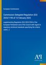 Text: "European Commission", "Commission Delegated Regulation (EU) 2025/1190". Blau mit gelboem Rahmen. Logo unten rechts.