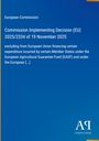 Text: "European Commission, Commission Implementing Decision (EU) 2025/2334 of 19 November 2025 excluding from EU financing...". Rechts unten ein Verlag-Logo.