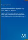 Text: "European Commission, Commission Implementing Regulation (EU) 2025/1506 of 24 July 2025". Blau mit gelbem Streifen. Logos unten.
