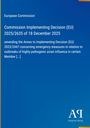 Text: "European Commission, Commission Implementing Decision (EU) 2025/2635 of 18 December 2025." Blaues Dokumentendesign.