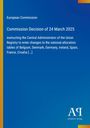 Text: "European Commission - Commission Decision of 24 March 2025 [...]" Unten rechts ein Logo mit "AR Antiphon Verlag." Hintergrund: Blau mit gelbem Rand.