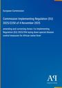 Text zur EU-Vorschrift zur Afrikanischen Schweinepest, oben links "European Commission". Unten ein Logo: "Antiphon Verlag".