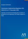 Titel: "Commission Implementing Regulation (EU) 2025/2314, 17 Nov 2025". Es ist ein blaues Dokument-Cover.