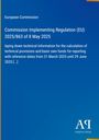 Text: European Commission, Commission Implementing Regulation (EU) 2025/863 of 8 May 2025. Blaues Design.