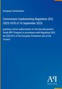 Text: "European Commission, Commission Implementing Regulation (EU) 2025/1878 of 16 September 2025." Blauer Hintergrund.