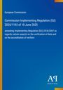 Titel: "Commission Implementing Regulation (EU) 2025/1192 of 18 June 2025". Blaues Design mit gelben Akzenten.