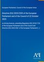 Directive (EU) 2025/2205 über Führerscheine. Blaues Design mit "Antiphon Verlag" Logo rechts unten.