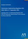 "European Commission: Commission Implementing Regulation (EU) 2025/1882 of 11 September 2025. Blau, schlichtes Design."
