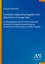 Titel: "Commission Implementing Regulation (EU) 2025/2143 of 23 October 2025", blauer Hintergrund, Verlagslogo unten rechts.