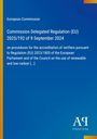 Europäische Kommission, Delegierte Verordnung (EU) 2025/192 vom 9. September 2024, Verlag-Logo unten rechts.