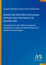 Directive (EU) 2025/2456, EU Parliament, amends Directive 2011/65/EU; blaues Layout mit gelbem Rand und Logo.