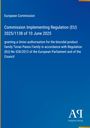 „Commission Implementing Regulation (EU) 2025/1138 of 10 June 2025“. Blaues Layout mit Antiphon Verlag Logo.