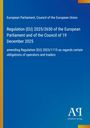 Text: Regulation (EU) 2025/2650 amending (EU) 2023/1115. Blau mit gelbem Rand. Unten rechts: Antiphon Verlag Logo.