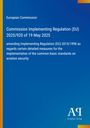 Text: European Commission, Verordnung 2025/920 vom 19. Mai 2025 zu Luftsicherheitsstandards.  
Blauer Hintergrund. Logo: Antiphon Verlag.