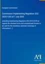 Titel: "European Commission Implementing Regulation (EU) 2025/1325 of 7 July 2025". Blaues Cover, Verlagssignet unten rechts.