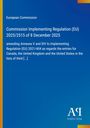 European Commission. Commission Implementing Regulation (EU) 2025/2515 of 8 December 2025. Blau mit gelbem Rand.