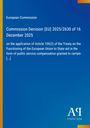 Auf blauem Hintergrund steht: "European Commission, Commission Decision..." Unten rechts ist ein Logo von Antiphon Verlag.