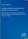 Text: EU-Verordnung 2025/393 zu Antidumpingzöllen auf Epoxidharzimporte aus China, Taiwan, Thailand. Unterer Rand: Verlaglogo.