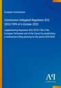 Titel: EU-Verordnung, Planung 2029-2036. Blauer Hintergrund, vertikale gelbe Linie links, Verlagslogo unten rechts.