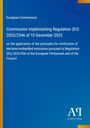 Europäische Kommission, Durchführungsverordnung (EU) 2025/2546, Antiphon Verlag. Blau mit Farbverlauf, weißer Text.
