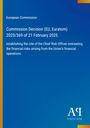 European Commission Entscheidung zur Rolle des Chief Risk Officer für finanzielle Risiken. Blaues Cover mit Verlag-Logo.