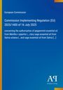 Text: "European Commission, Commission Implementing Regulation (EU) 2025/1400 of 16 July 2025". Logo unten rechts.