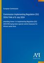 Text: "European Commission. Commission Implementing Regulation (EU) 2024/1946 of 8 July 2024... African swine fever." Oben links. Logo unten rechts.