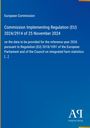 "Commission Implementing Regulation (EU) 2024/2914" steht auf blauem Hintergrund. Unten rechts ist ein Verlag-Logo.