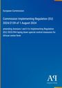European Commission: Regulation (EU) 2024/2139 on African swine fever. Unten rechts ein Logo und "Antiphon Verlag".
